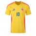 Maillot de foot Colombie James Rodriguez #10 Domicile vêtements Copa America 2024 Manches Courtes